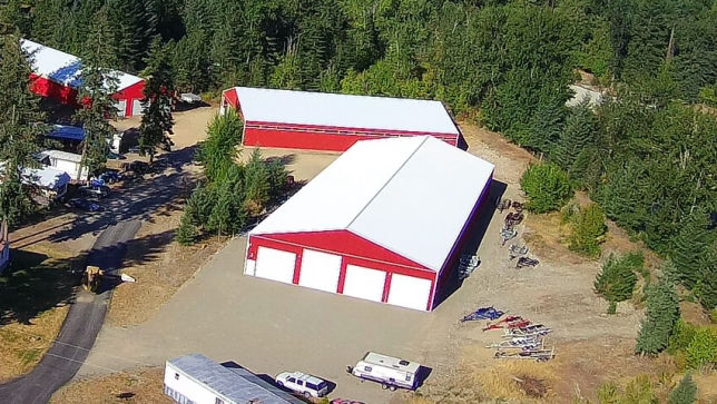 J Building - 80 x 200 large indoor boat storage with 17-foot door