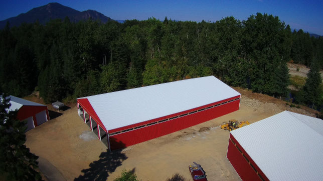 K Building - 80 x 140 indoor storage with 14-foot door